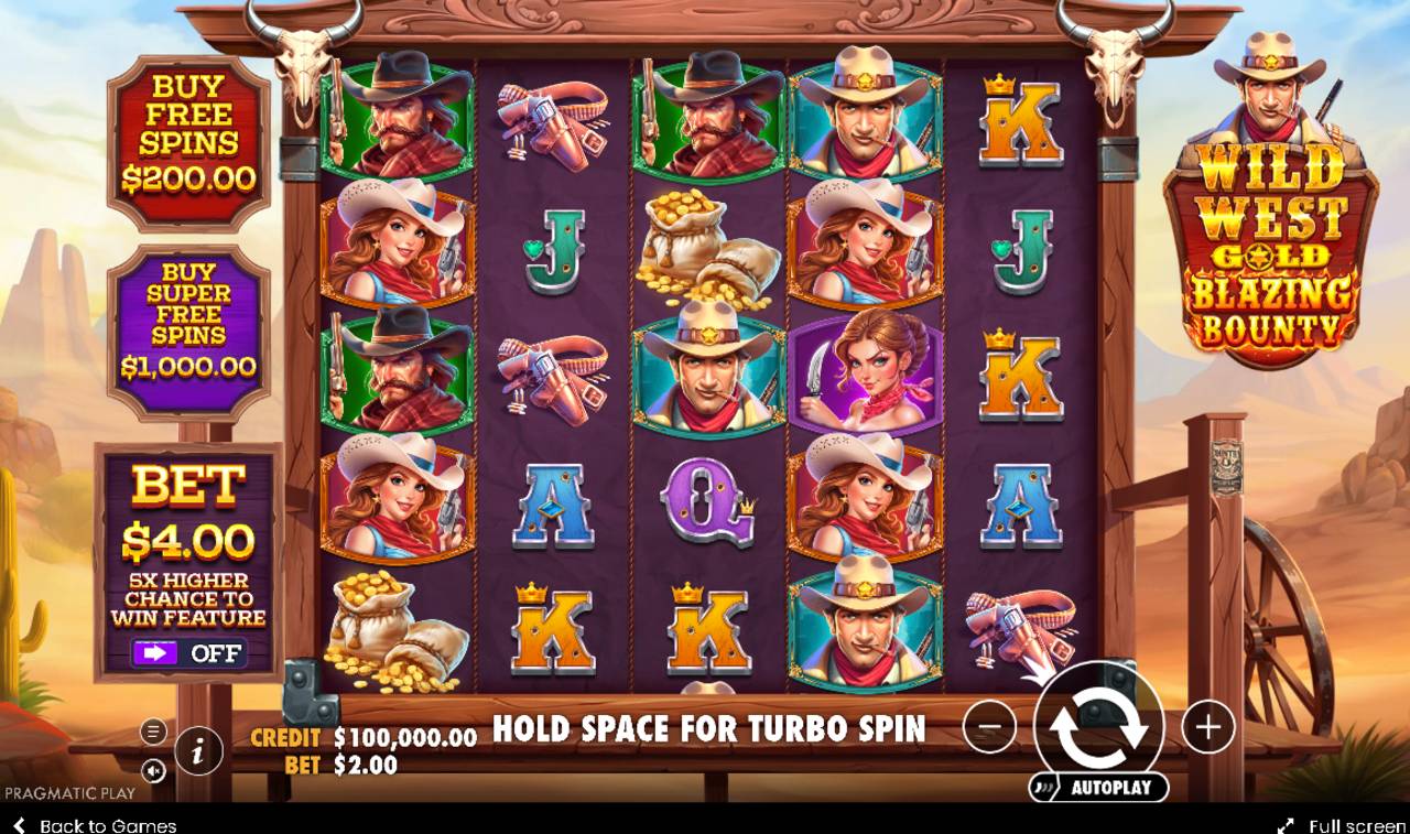 Wild West Gold Blazing Bounty (Pragmatic Play) Image 2